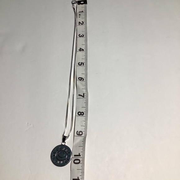 You are My Sunshine My only Sunshine Women’s Smile face Necklace Sliver Tone - Picture 3 of 11